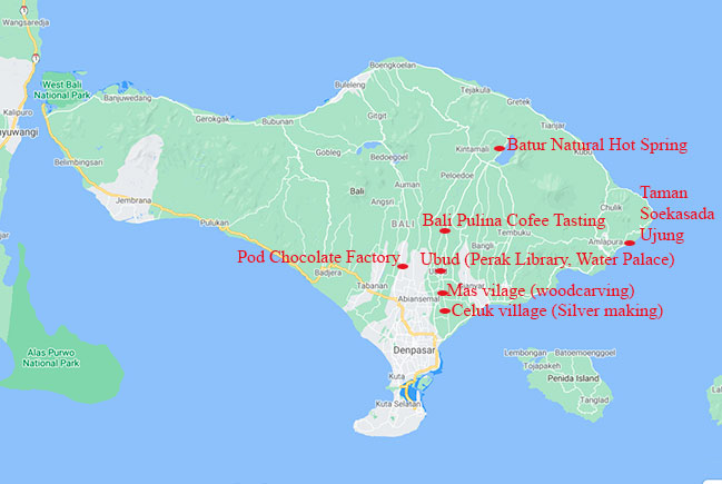 Bali Map - Experience Indonesia